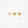 Blush Oorknoppen 14kt Goud 7123YGO