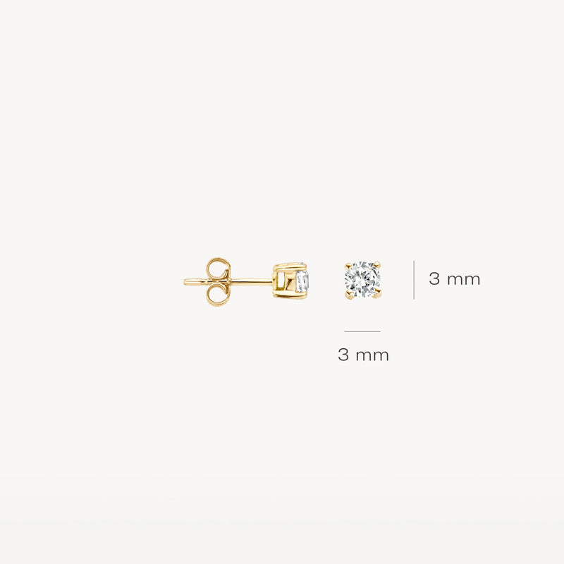 Blush Oorknoppen 14kt Goud 7128YZI