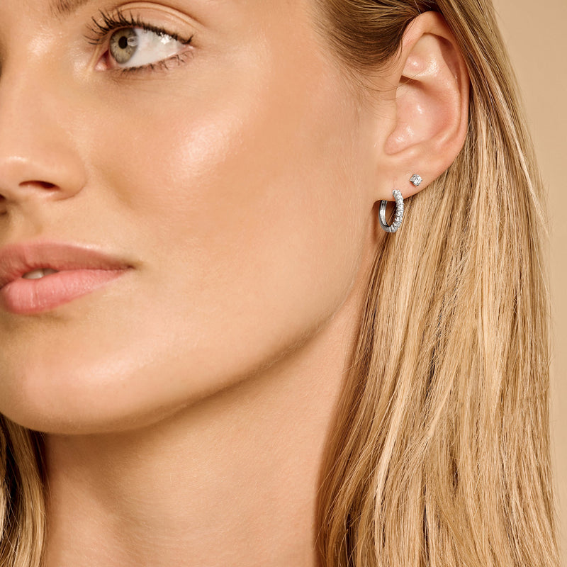 Blush Oorknoppen 14kt Witgoud 7211WZI