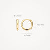Blush Oorknoppen 14kt Goud 7232YGO