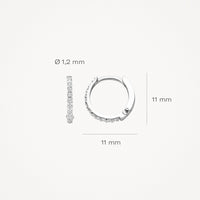 Blush Oorringen 14kt Witgoud 7269WZI