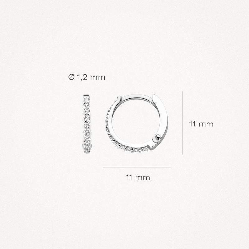 Blush Oorringen 14kt Witgoud 7269WZI