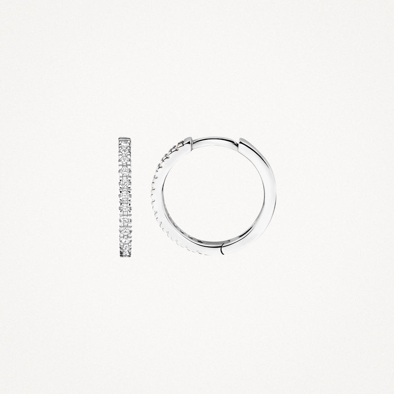 Blush Oorringen 14kt Witgoud 7309WZI