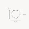 Blush Oorringen 14kt Witgoud 7309WZI