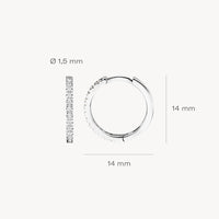 Blush Oorringen 14kt Witgoud 7309WZI