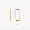 Blush Oorringen 14kt Goud 7343YZI