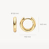 Blush Oorringen 14kt Goud LG7021Y