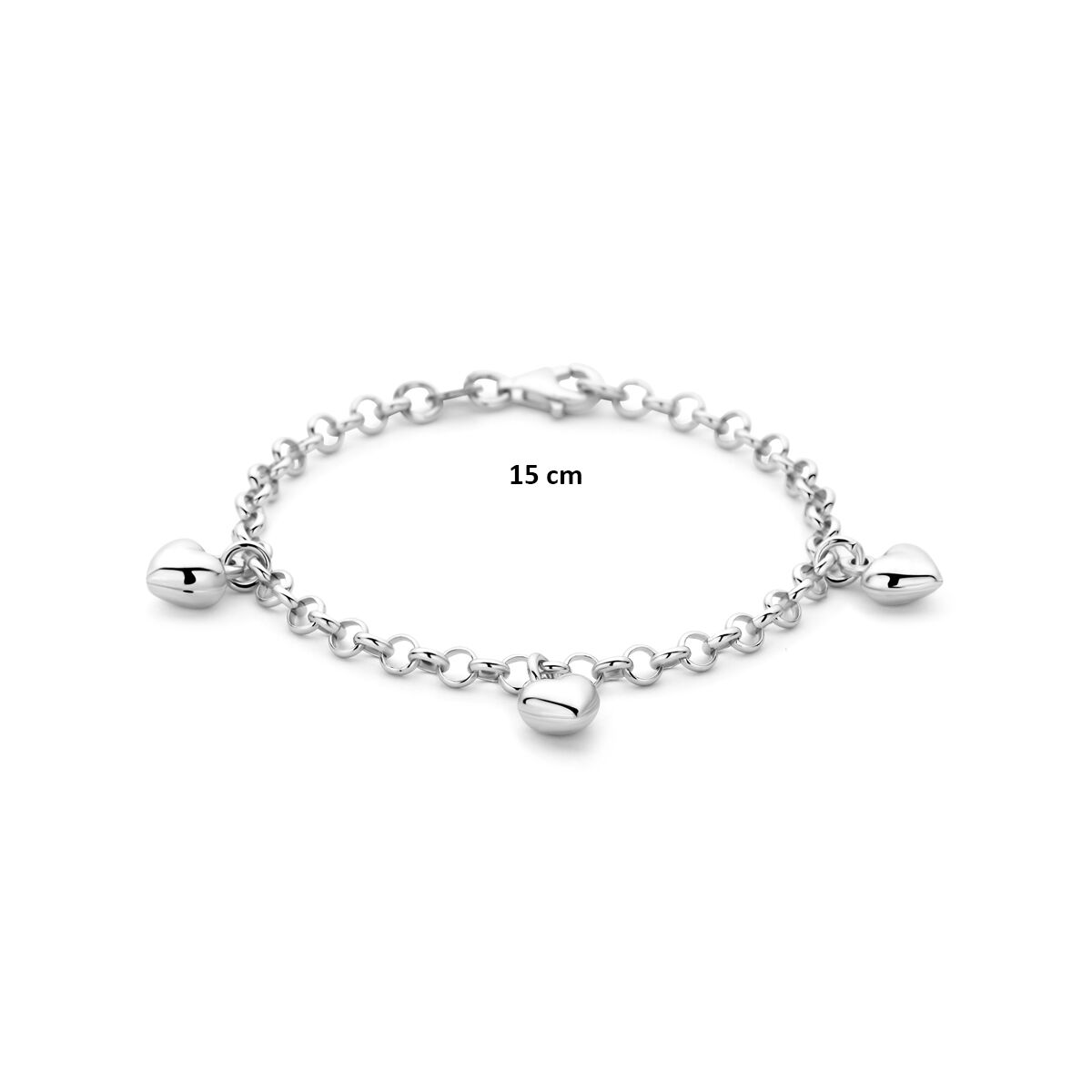 Zilveren Armband Hart 15 cm 1321791