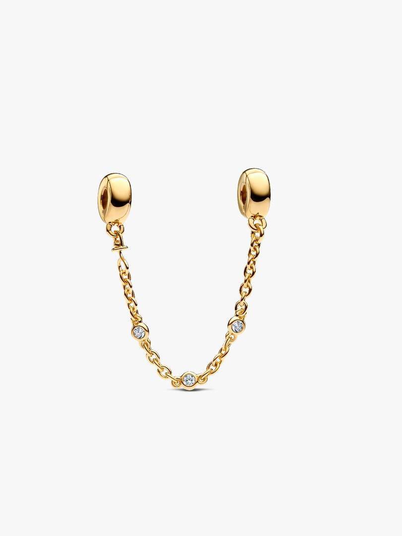 Pandora Veiligheidsketting met drie heldere stenen 763515C01-05