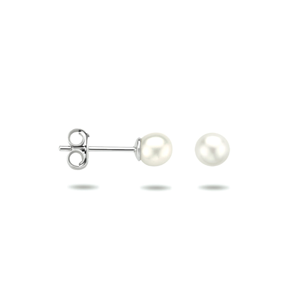 Zilveren Oorknoppen Parel 5mm 1323113