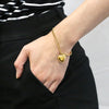CO88 Collection Stalen Armband Goud met Hart 8CB-90744
