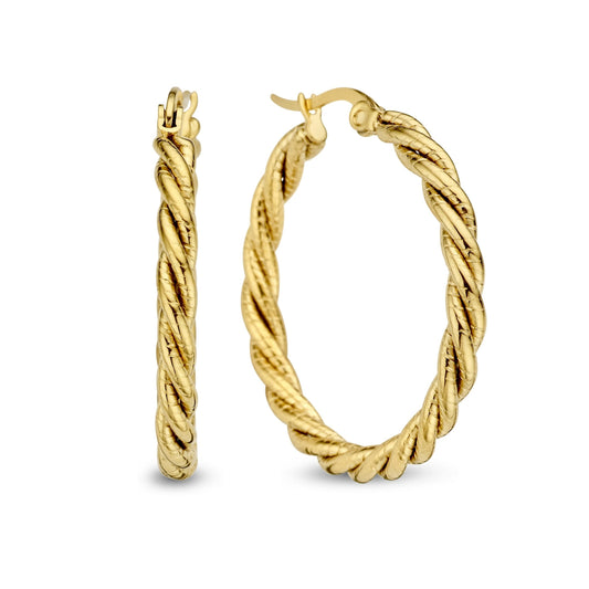 CO88 Collection Stalen Oorringen Goud 8CE-70526