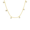 CO88 Collection Stalen Ketting Goud met Zirkonia's 8CN-26466
