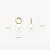 Blush Oorbedels 14kt Goud 9023YPW