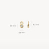 Blush Oorbedels 14kt Goud 9058YZI