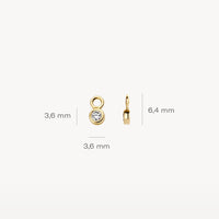 Blush Oorbedels 14kt Goud 9058YZI