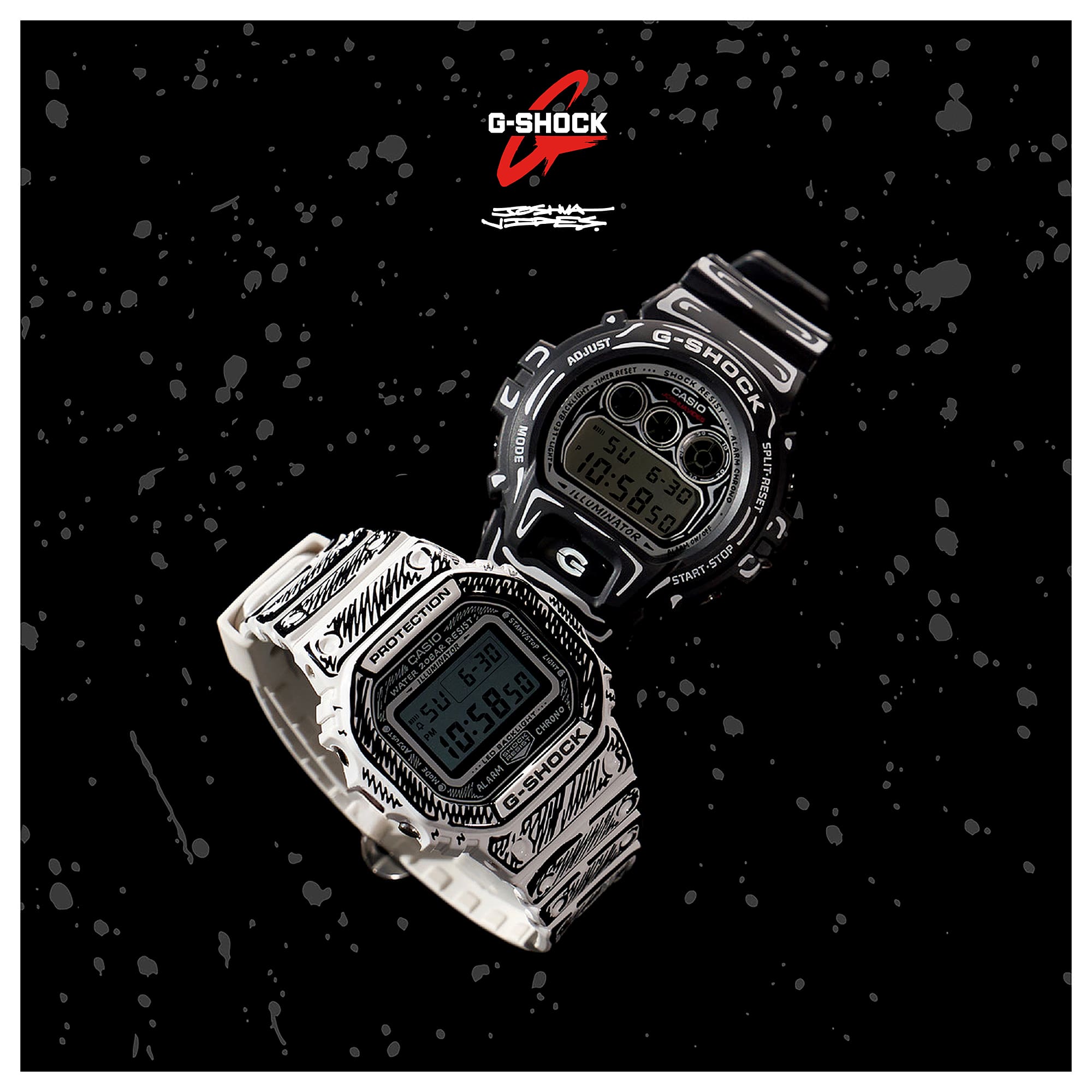 【極美品】G-SHOCK DW-5600JV-7JR Joshua Vides Casio G-Shock x Joshua Vides DW-5600JV-7ER – Juwelier van Dam