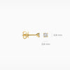 Blush Oorknoppen 14kt Goud LG7000Y