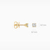 Blush Oorknoppen 14kt Goud LG7001Y
