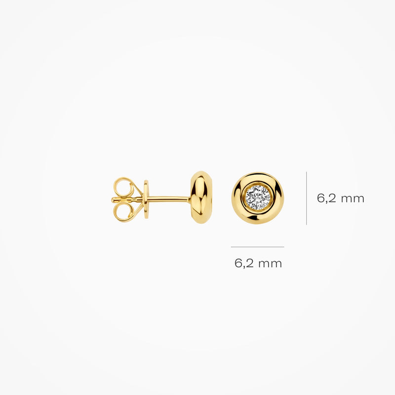Blush Oorknoppen 14kt Goud LG7004Y