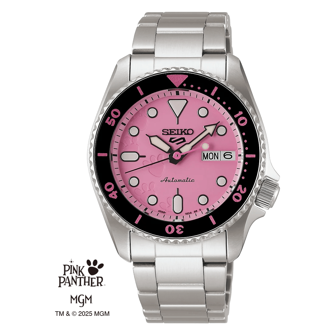 Seiko 5 Sports x Pink Panther SRPM07K1
