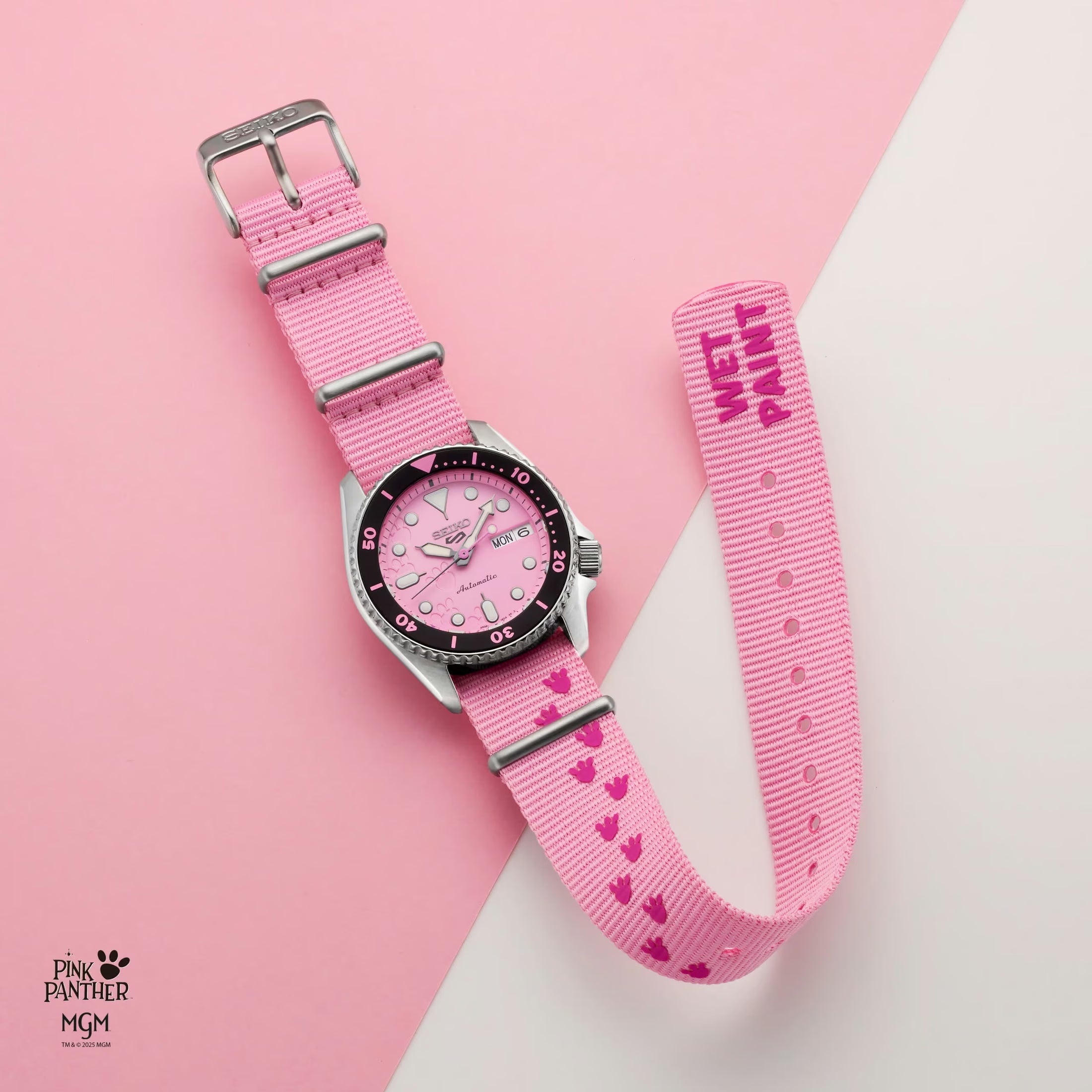 Seiko 5 Sports x Pink Panther SRPM07K1