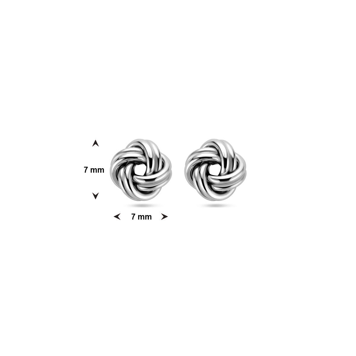 Zilveren Oorknoppen Knoop 7mm 1324558