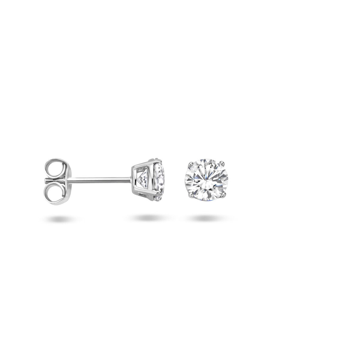 Zilveren Oorknoppen Zirkonia 5mm 1323039