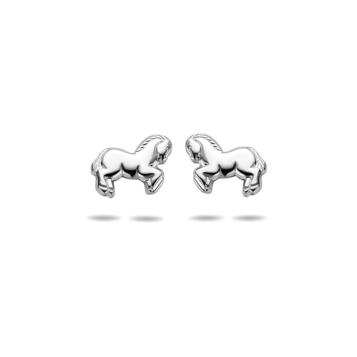 Zilveren Oorknoppen Paard 8,5 mm 1322475