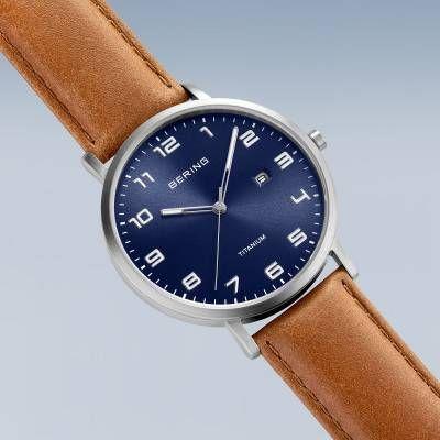 Bering Herenhorloge Leren Band 18640 - 567