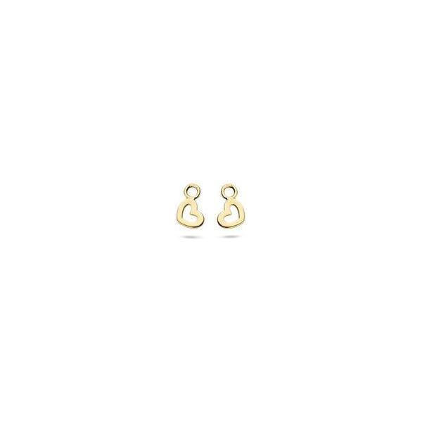 Blush oorbedels goud hart 9057YGO