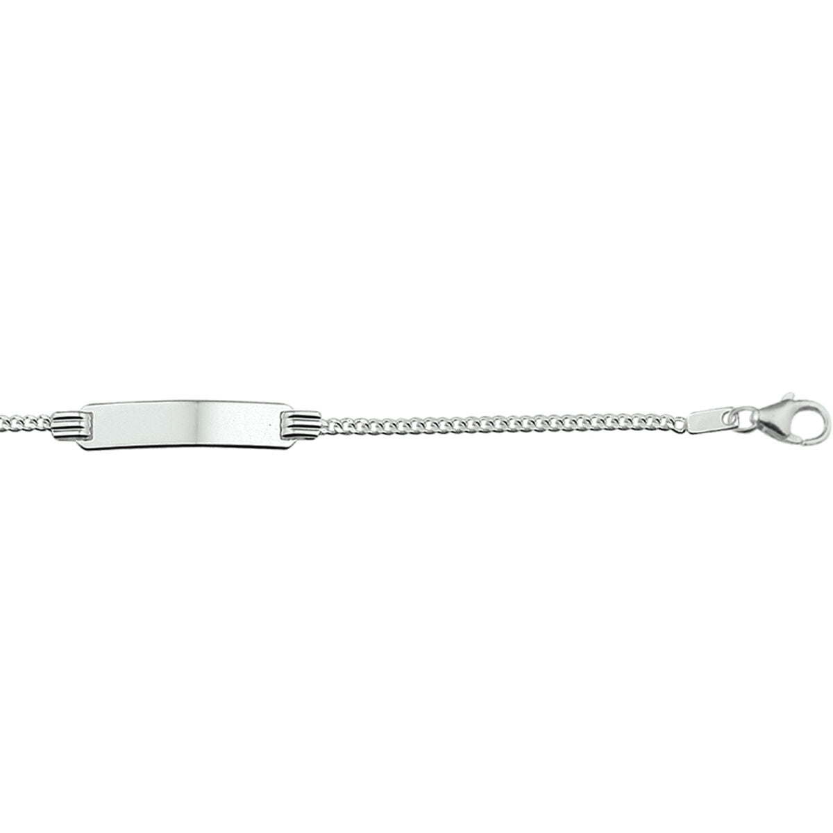 Zilveren Graveerarmband Gourmette Plaat 4,8 mm 1327366
