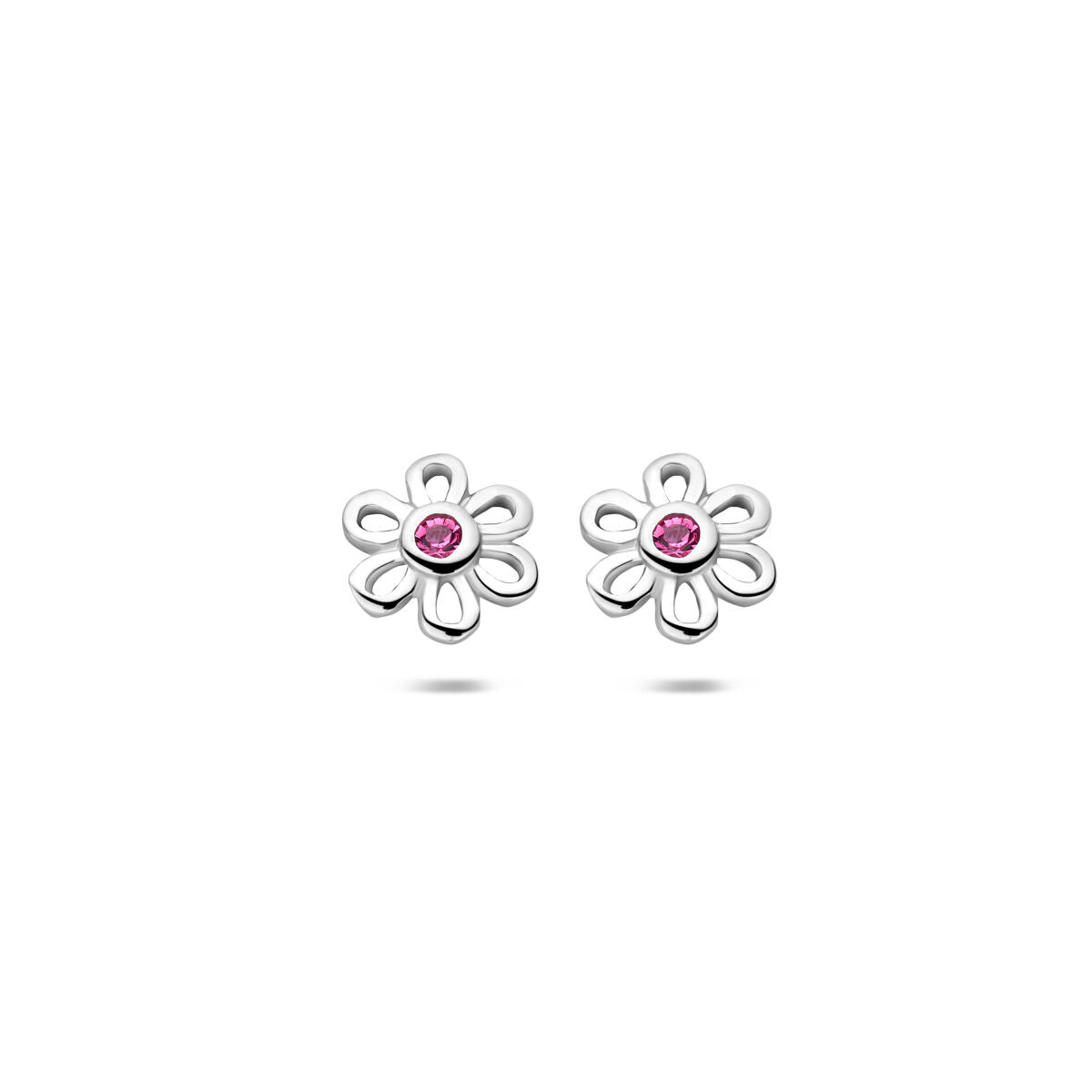 Zilveren Oorknoppen Bloem Zirkonia 8,5 mm 1321814