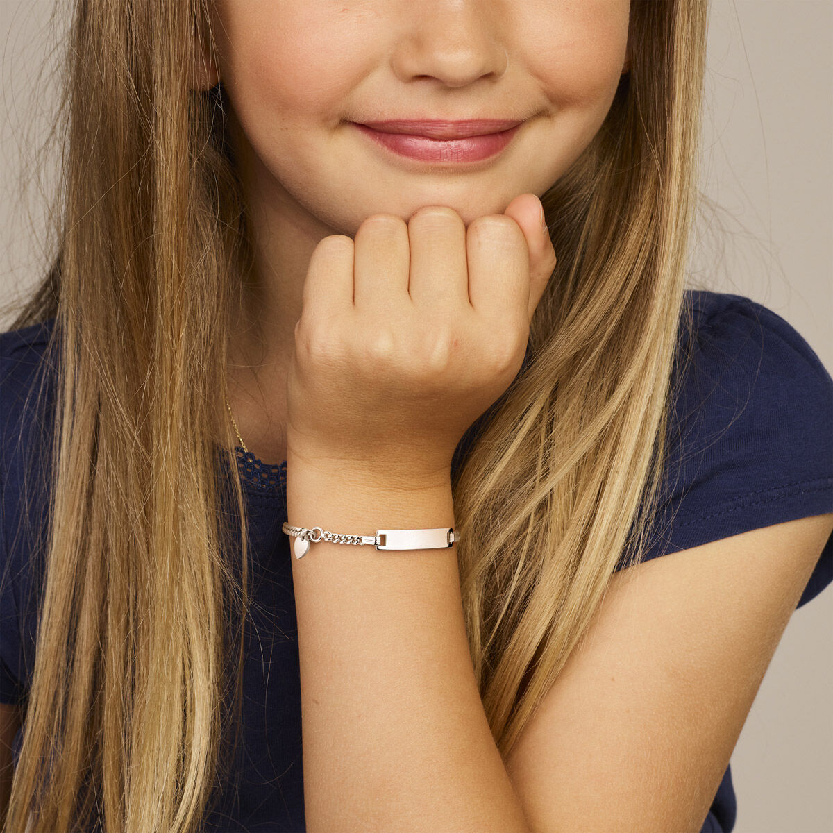 Zilveren Graveerarmband Hart 4,2 mm 11- 13 cm 1327375
