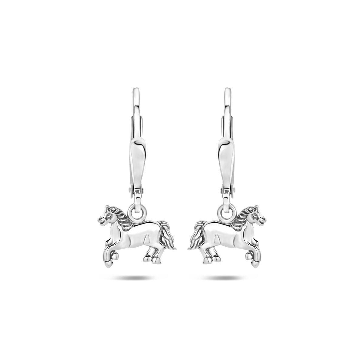 Zilveren Oorhangers Paard Brisur Haak 22 mm 1321821