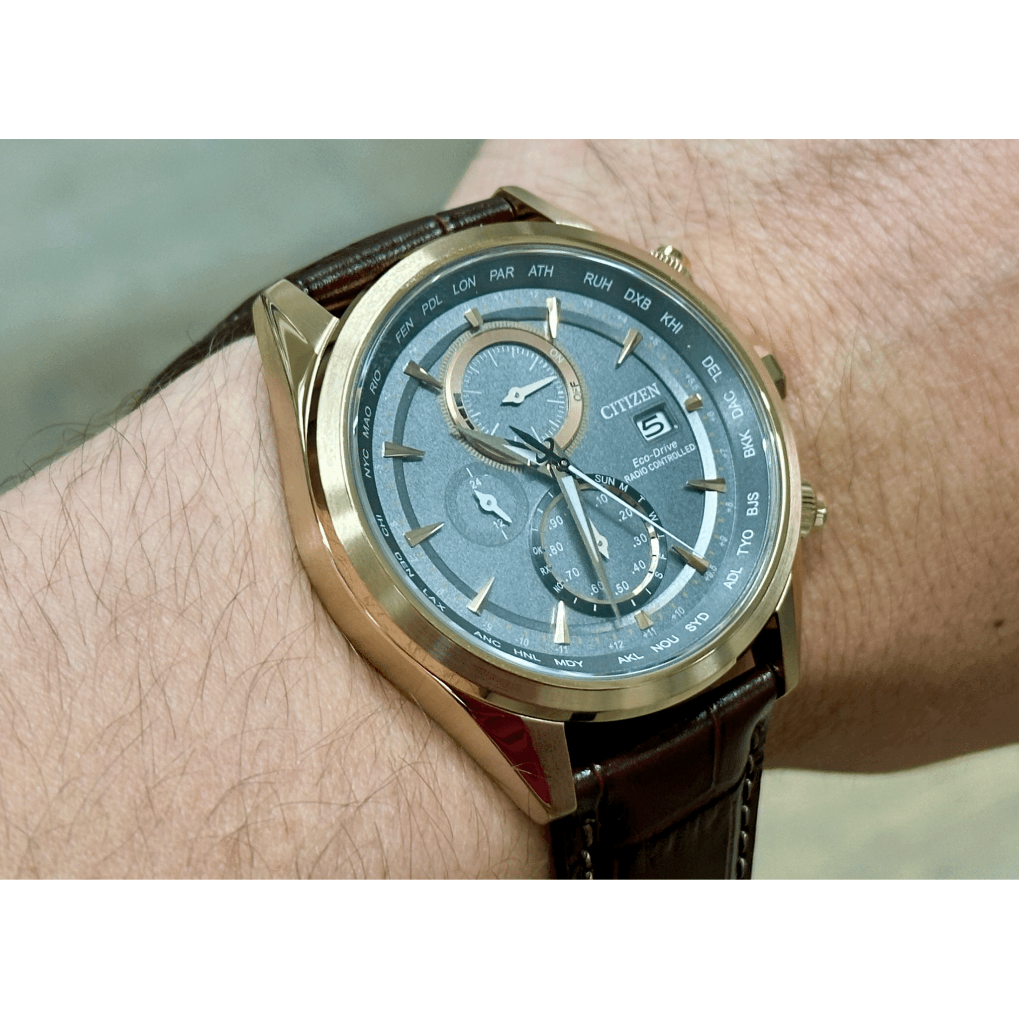 Citizen Unisex Analogico Quarzo Orologio con Cinturino in AT8263-10H, Cinghia Citizen Unisex Analogico Quarzo Orologio con Cinturino in AT8263-10H, Cinghia