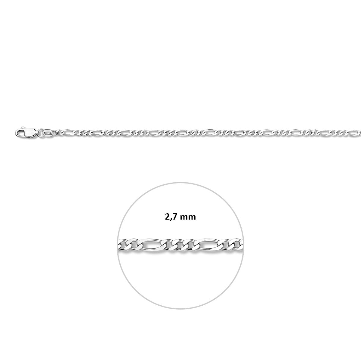 Zilveren Armband Figaro 2,7 mm 1327266