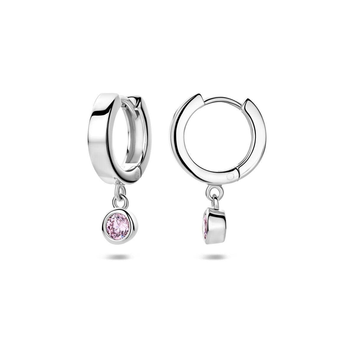 Zilveren Klapoorringen Zirkonia 13 mm 1321824