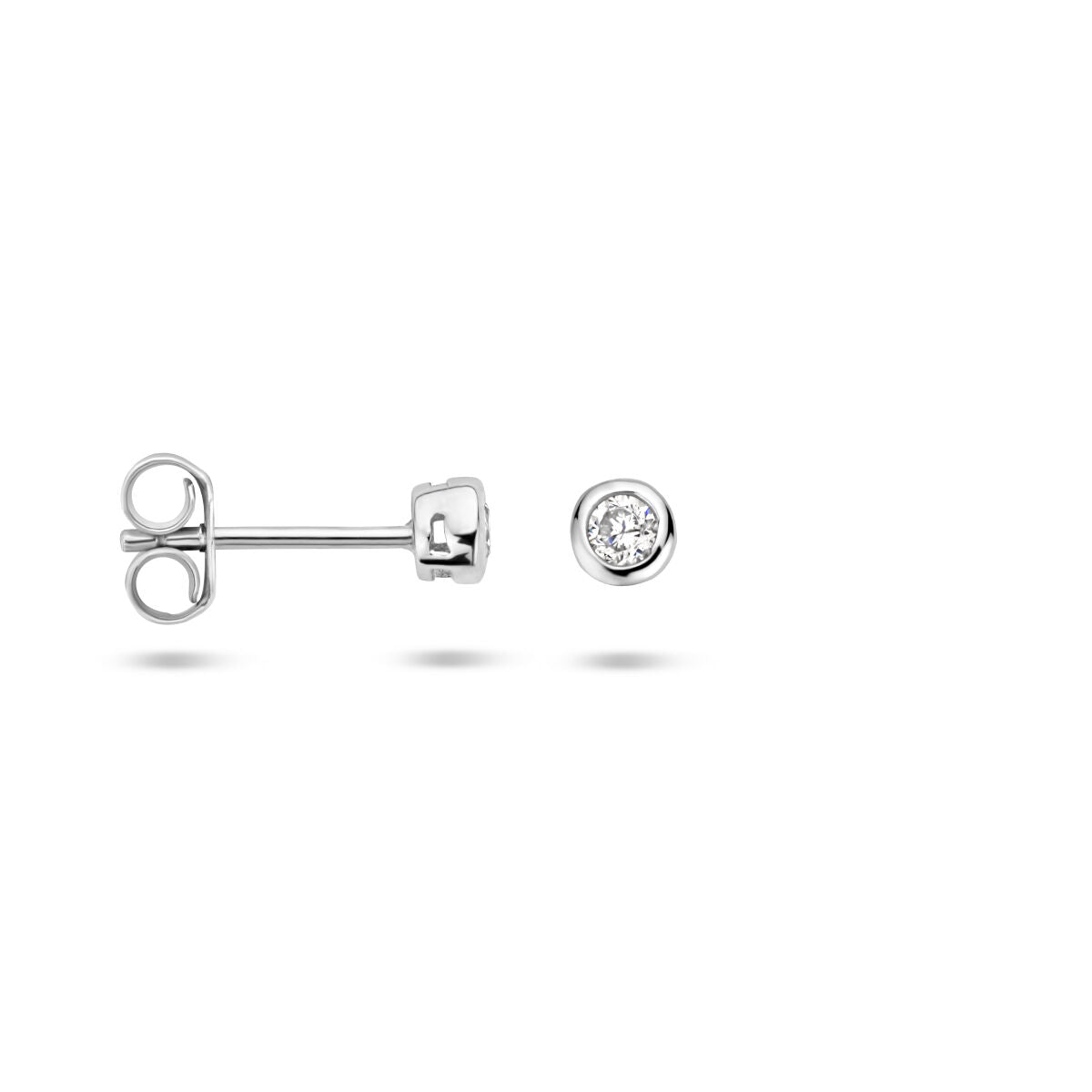 Zilveren Oorknoppen Zirkonia 3,5mm 1323077