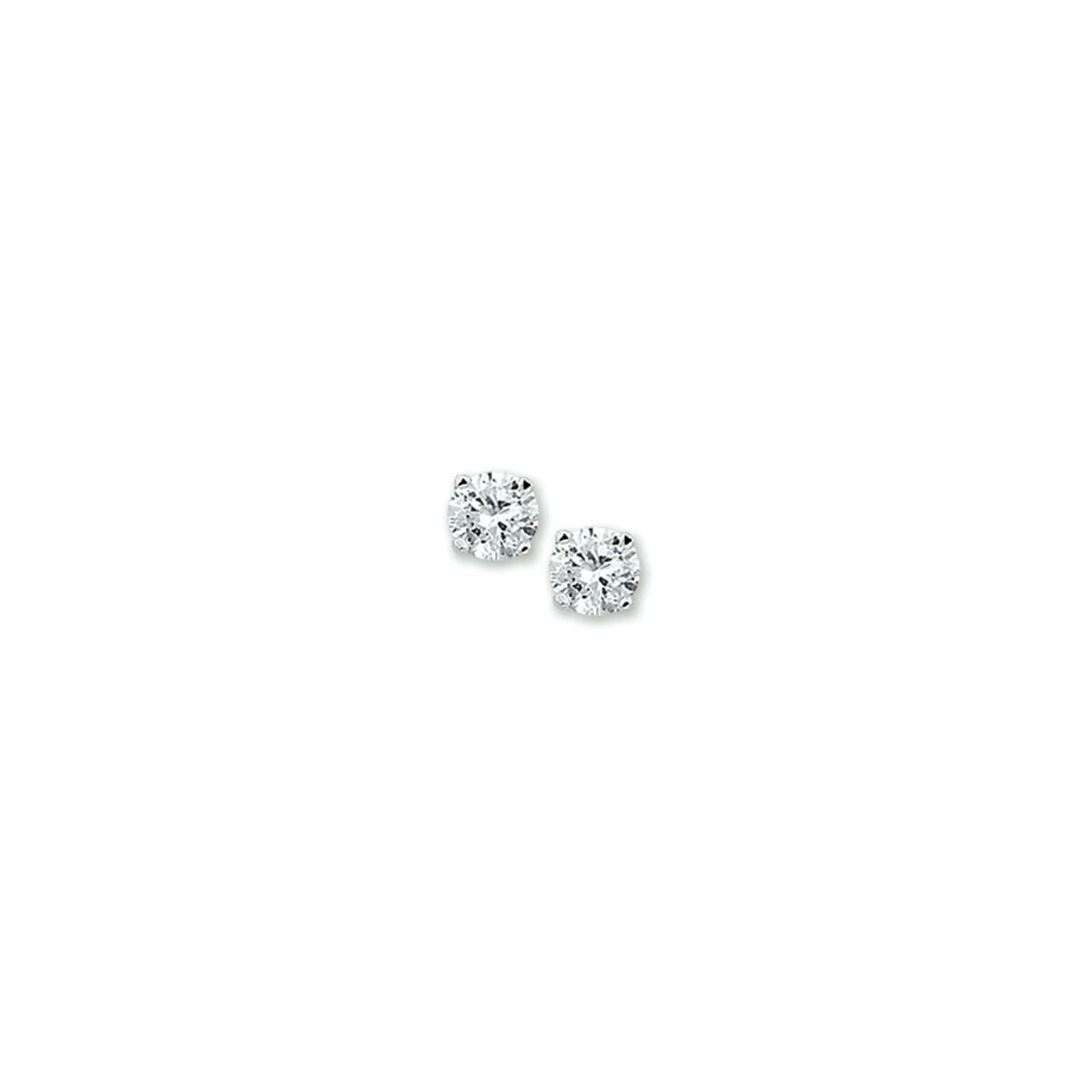 Zilveren Oorknoppen Zirkonia 5mm 1323039