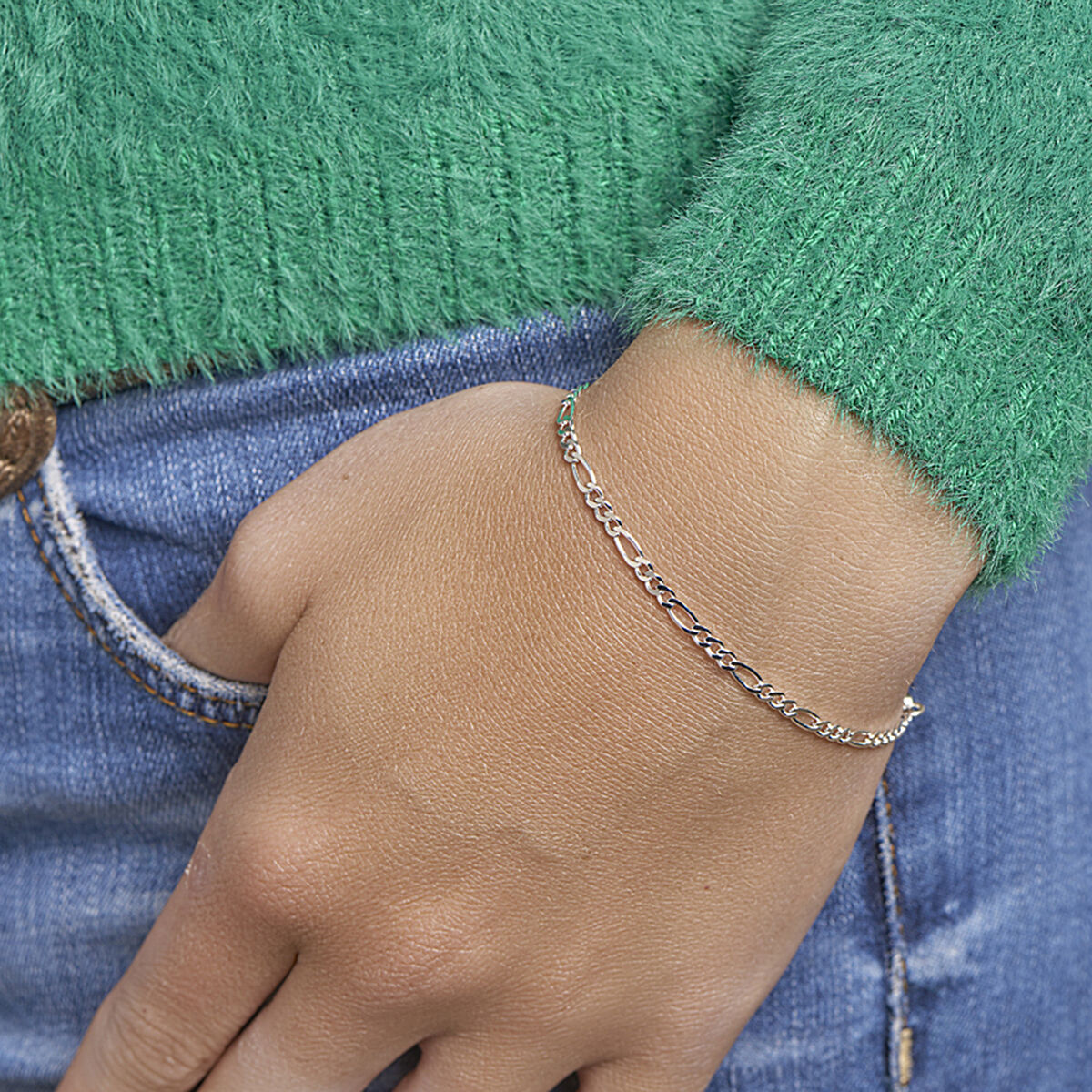 Zilveren Armband Figaro 2,7 mm 1327266