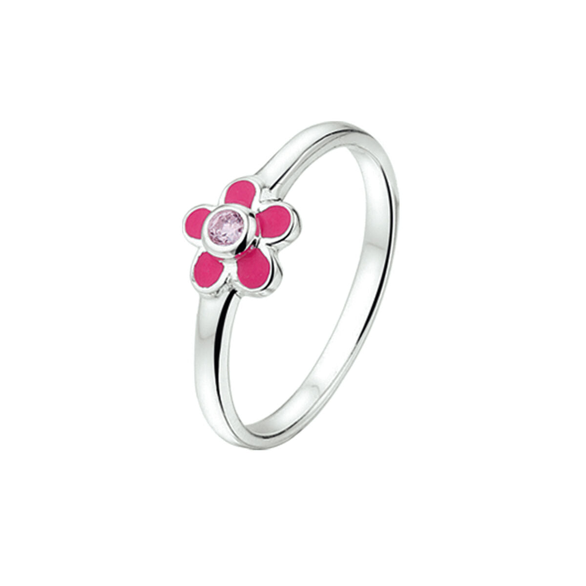 Zilveren Ring Bloem en Zirkonia 1324619