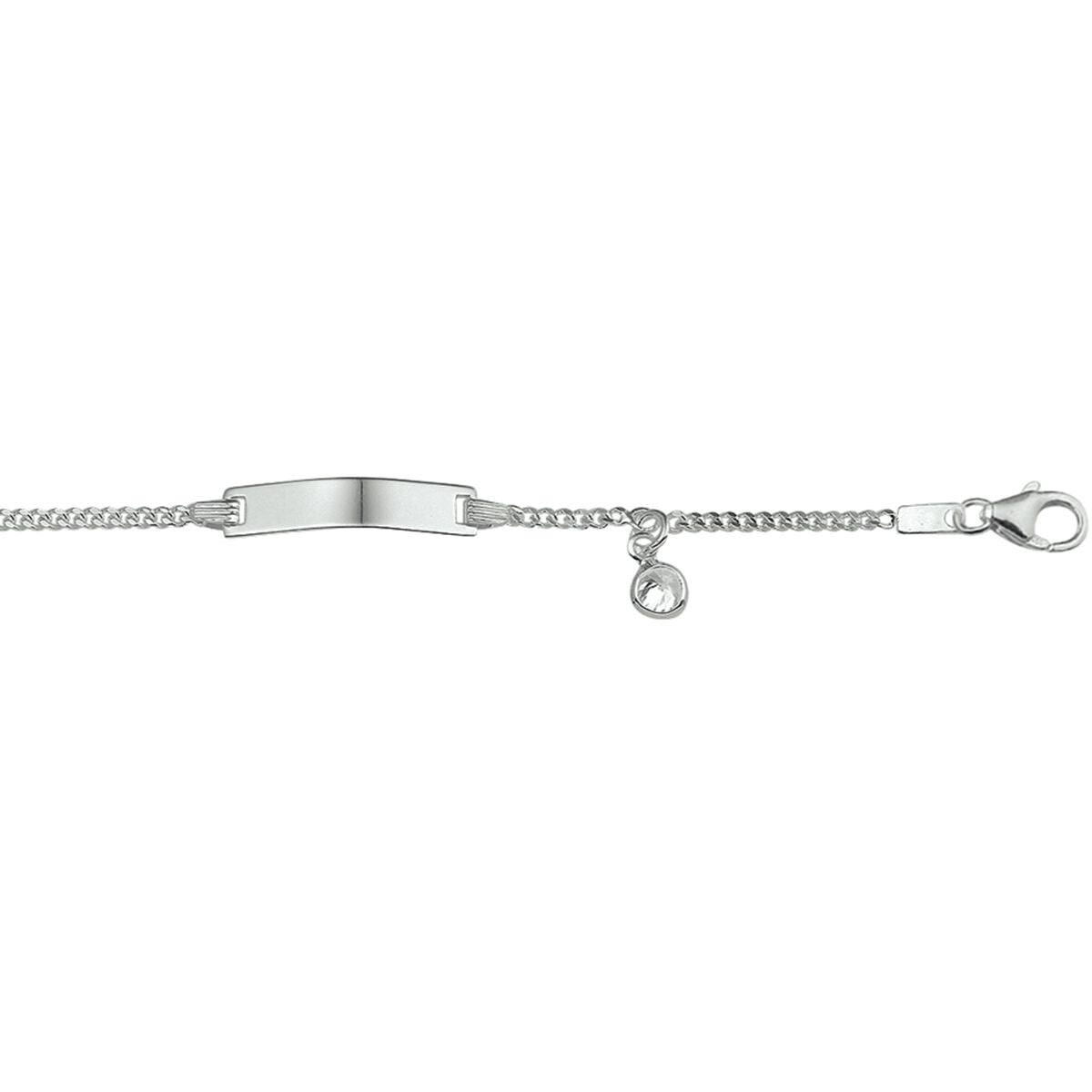 Zilveren Graveerarmband Zirkonia 11 - 13 cm 1327379