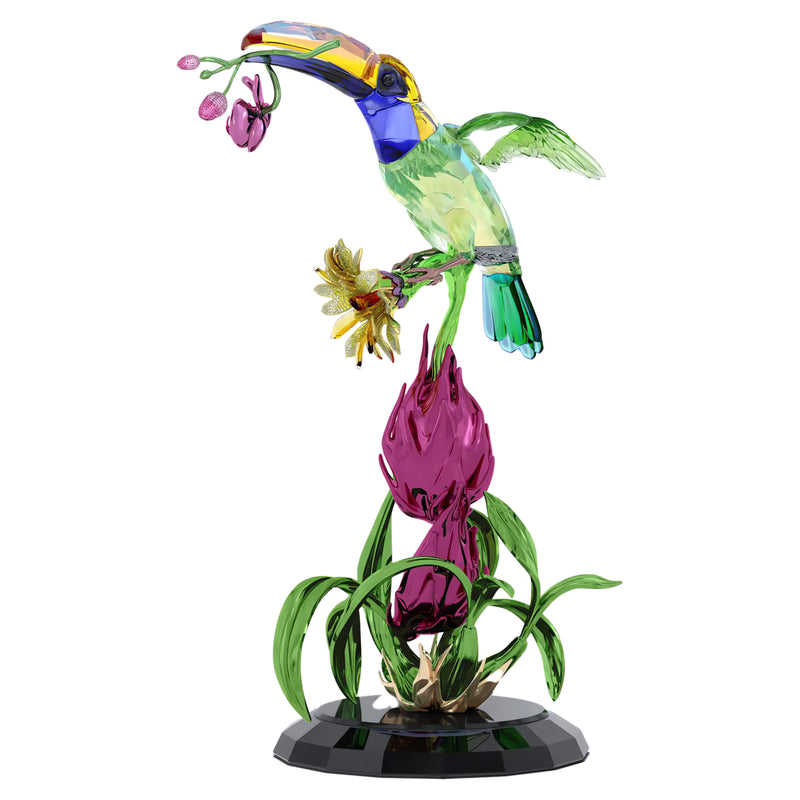 Swarovski Idyllia Totem met Toekan en Drakenvrucht Limited Edition 5688469