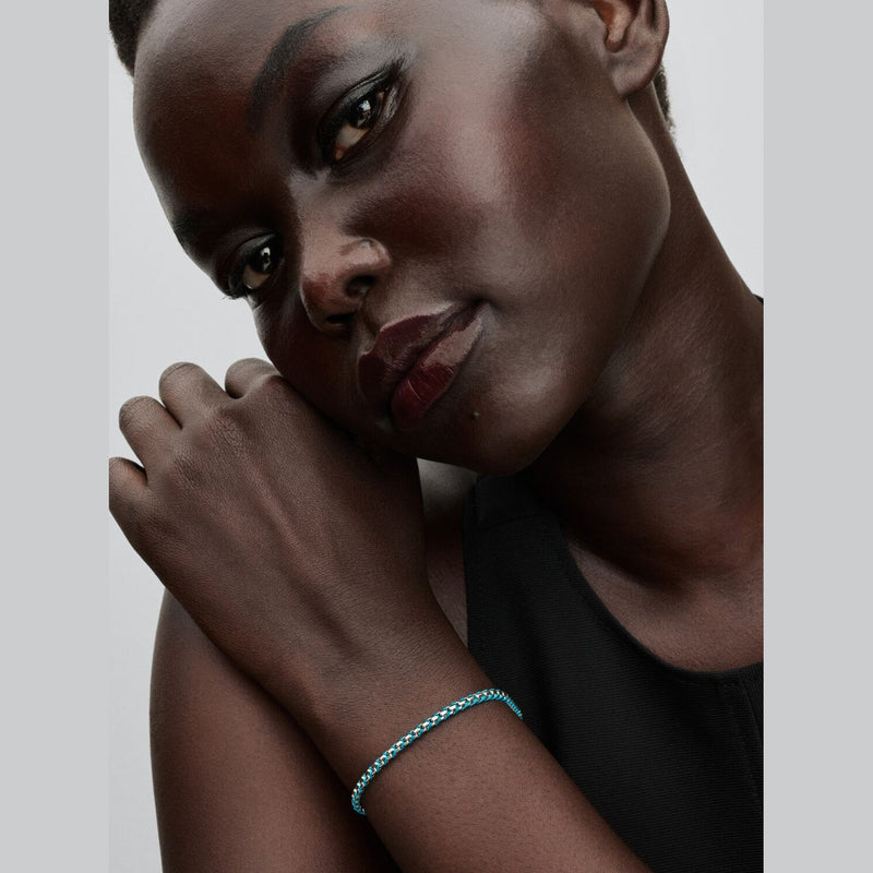 Pandora Armband Doorvlochten met Turquoise Koord 593816C01 - 19 - Juwelier van Dam