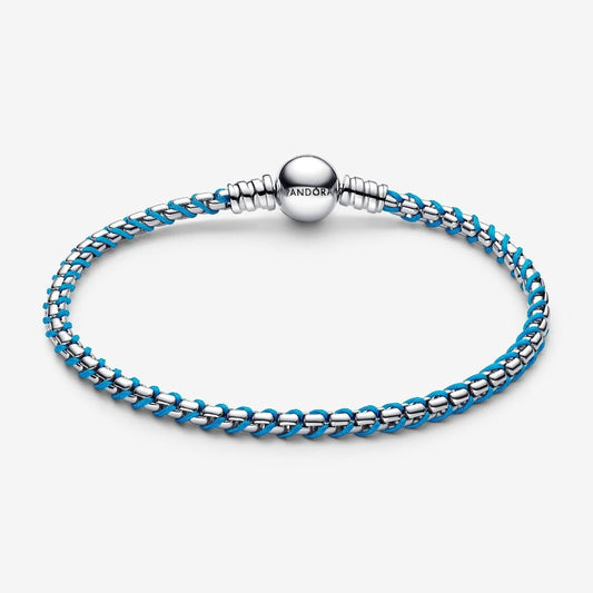 Pandora Armband Doorvlochten met Tyrquois Koord 593816C01 - 18 - Juwelier van Dam