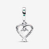Pandora Bedel Dubbele Zuurstok Kerst Hart 792822C01