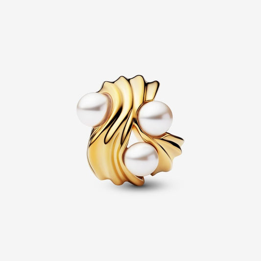 Pandora Bedel Golven met Parels 763915C01 - Juwelier van Dam