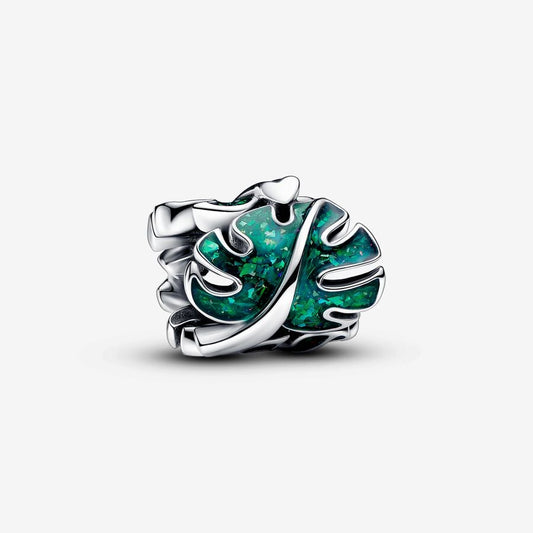 Pandora Bedel Groene Monstera Bladeren 793332C01