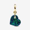 Pandora Bedel Opalescent Groen Hart 763348C01